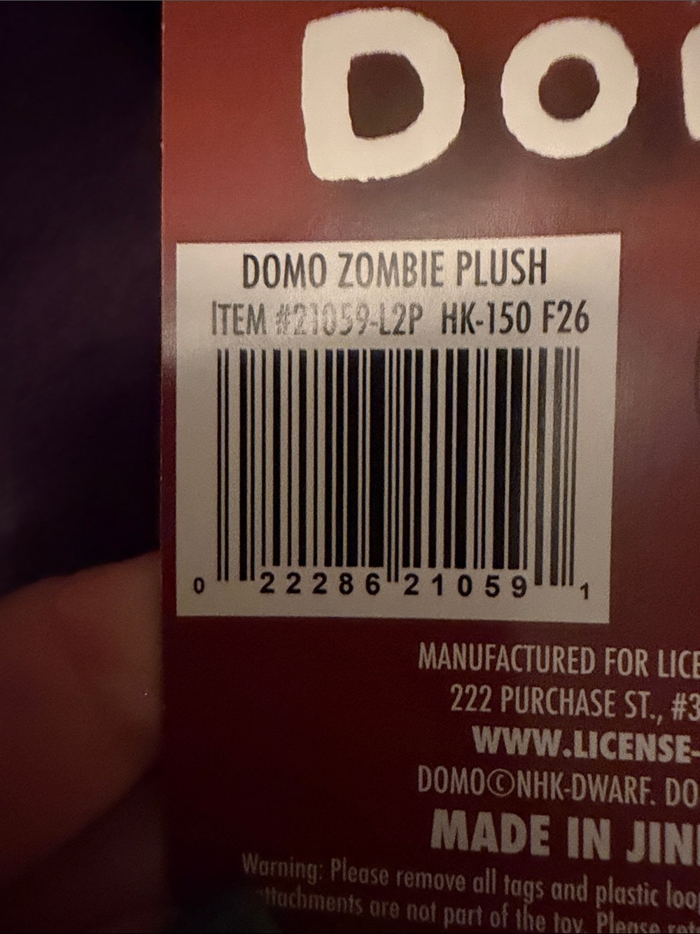 Domo zombie plush Stuffed Toy - Green with Red Mouth - Picture 6 of 15